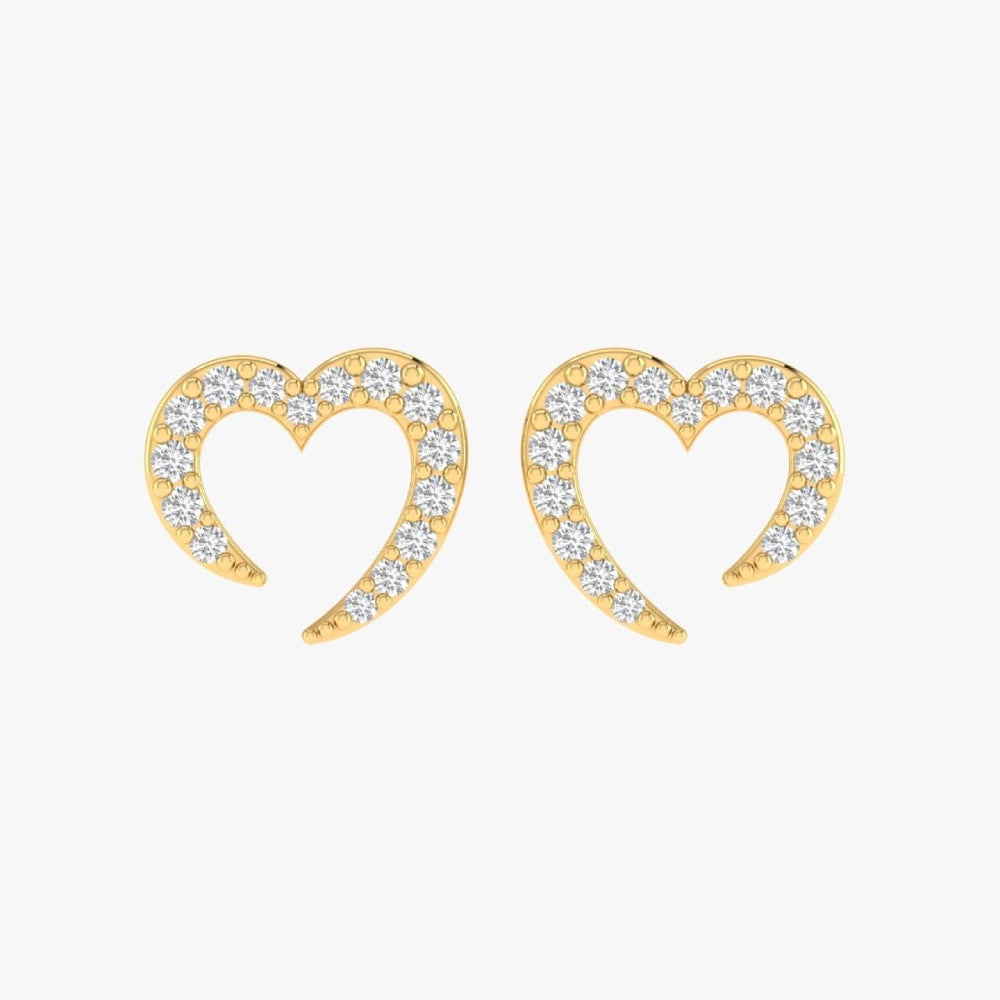 Open Heart Earrings
