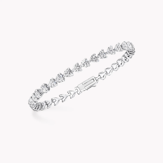 Heart Cut Tennis Bracelet