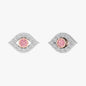 Pink Evil Eye Earrings