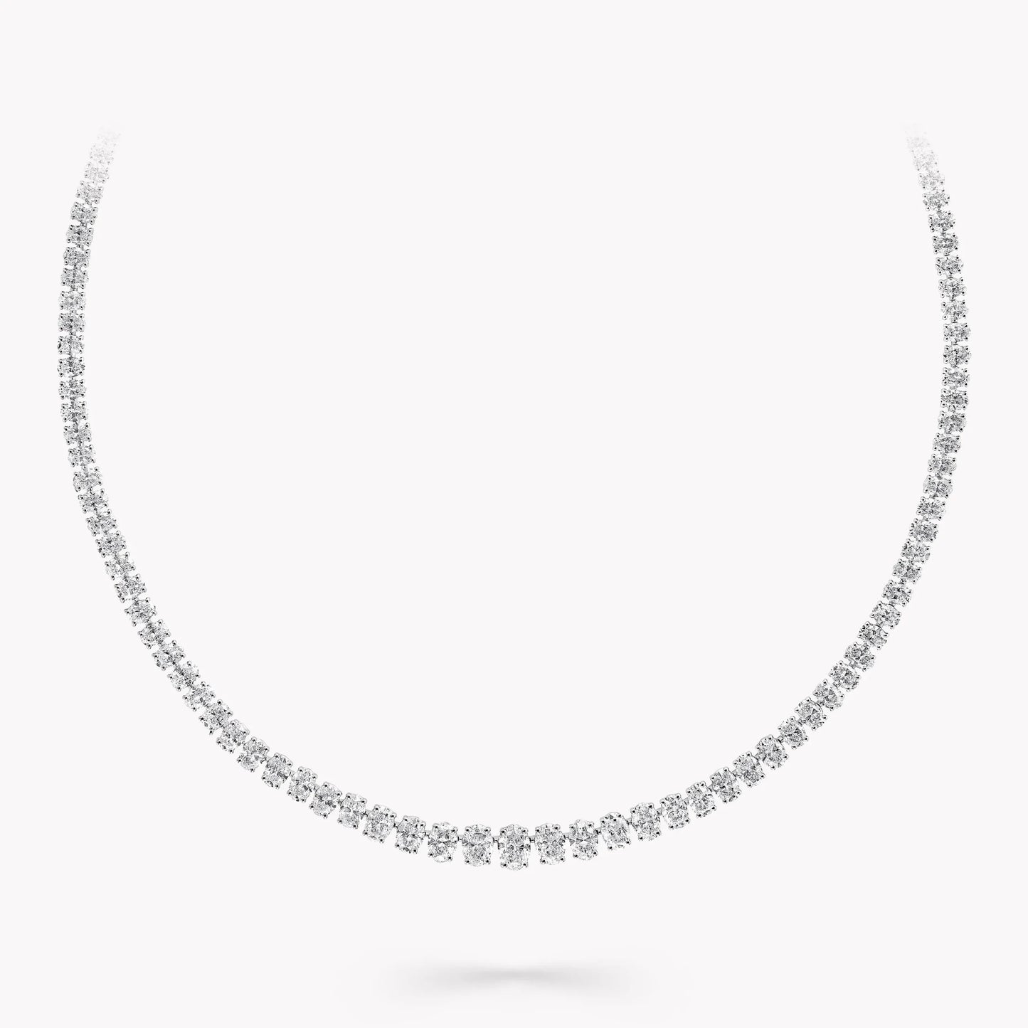 Oval Diamond Necklace