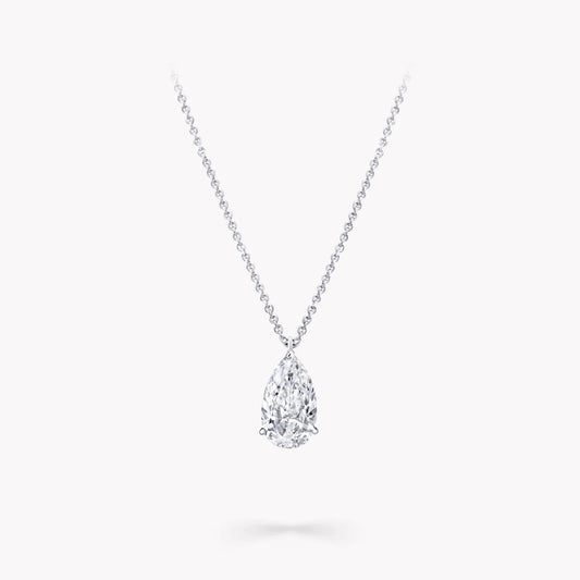 Pear Solitaire Pendant